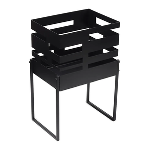 Elegant Design Outdoor Garden Metal <b>Fire</b> <b>Pit</b> for BBQ High Quality Elegant Design Black Coated <b>Fire</b> <b>Pit</b> with Stand Farmhouse Use - Product Image 1