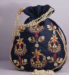 Sac à main traditionnel indien pour femmes, sac fait-main, pochette de mariage, cadeaux Diwali, cadeau de retour indien - Product Image 6