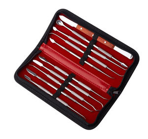 Juego de 10 Piezas de Instrumentos Dentales Manuales de Acero Inoxidable, Kit de Herramientas Dentales Reutilizables para Modelado de Cerámica - Product Image 3