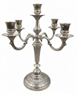 Handcrafted Aluminium <b>Candelabra</b> Tabletop Decorative 5 Arms Golden <b>Candelabra</b> for Christmas and Wedding Decoration - Product Image 5