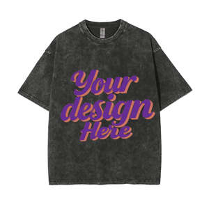 T-shirts graphiques streetwear imprimés, t-shirt vierge, grande taille, vêtements pour hommes, t-shirt délavé à l'acide, t-shirts vintage surdimensionnés personnalisés pour hommes - Product Image 4