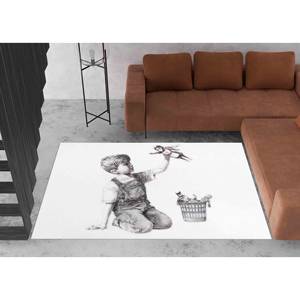 Alfombra Banksy Nurse: Arte de Graffiti, Alfombra Antideslizante Impresa en 3D, Alfombra Suave No Tejida - Product Image 5