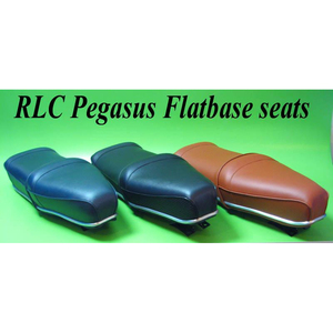 Asiento 'flatbase' Blue Pegasus, versión frontal alta, para Lambretta LI + TV + SX + DL + Serveta - Product Image 2