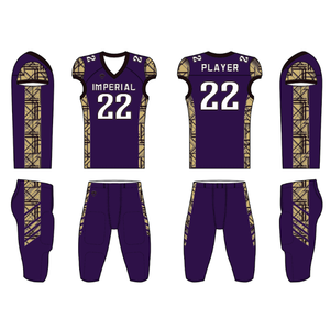 Uniformes de football Gridiron pour les jeunes attirail ou drapeau ensembles de football broderie et appliques de sublimation - Product Image 2