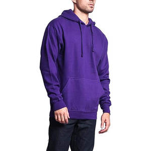 Sudadera CON CAPUCHA DE Color púrpura de alta calidad, Sudadera con capucha clásica de algodón polar con Etiqueta Privada, precio de fábrica, MOQ bajo, sudadera informal básica para hombres - Product Image 1