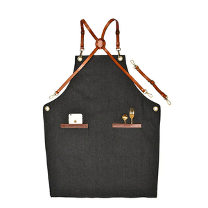 Delantales con logotipo personalizado, ropa de trabajo impermeable, Hotel, restaurante, ajustable, camarero, Barista, delantal, peluquería, hogar, cocina, delantales - Product Image 1