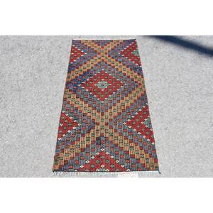 Patrón étnico 2,4 x 4.6ft Área grande Alfombra turca Rojo Negro Lana Sala de estar Alfombra Respaldo de látex Rectángulo Pasillo Habitación Alfombra Nuevo - Product Image 1