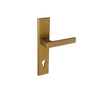 Poignée de porte Estima E330 92 PZ, plaque 50mm, patine F4 - Product Image 1