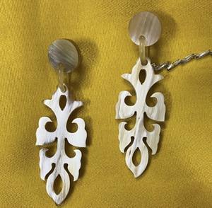 Pendientes de cuerno modernos para mujer Nueva moda Estilo animal Joyería de moda India Técnica pulida ¡Gran valor! ARTESANÍA JAVED - Product Image 2