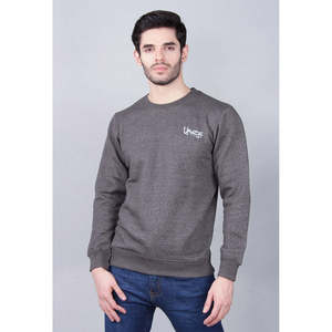 Sweat-shirt à col rond en molleton Jamie pour homme avec logo personnalisé, 100 % coton, taille XXS, anti-plis, anti-rétrécissement, broderie 3D, sérigraphie - Product Image 1