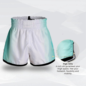 <b>Men's</b> Boxing Match <b>Shorts</b> OEM Custom Fit Breathable Gym Fabric with Logo Printing Private Label Support Washed Stretch Feature - Product Image 4