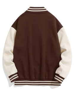 Veste d'hiver imperméable et respirante en polaire de haute qualité pour hommes et femmes, design personnalisé de veste de baseball avec lettrage sur le devant - Product Image 2