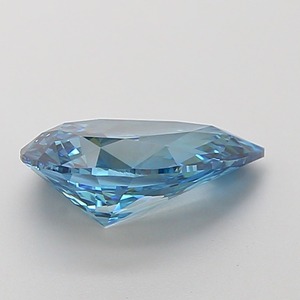 Diamant de laboratoire CVD en forme de poire, couleur bleu vif fantaisie, clarté VS1, polissage excellent, pierre précieuse de luxe premium en vrac - Product Image 3