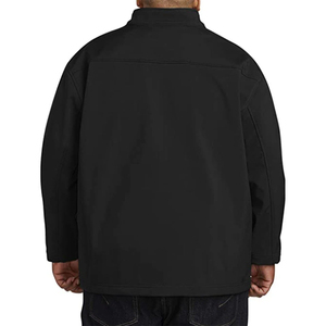 Chaqueta Softshell de Talla Grande de la Mejor Calidad al por Mayor, Color Personalizado, Cuello Alto, Impermeable, Transpirable, Estilo Urbano para Hombre - Product Image 5