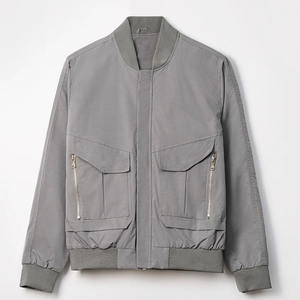 Chaqueta Bomber de vuelo auténtica para hombre de gran oferta para invierno a prueba de viento acolchada y cálida de gran tamaño con posición de logotipo frontal - Product Image 4