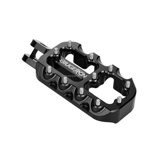 JFG RACING Repose-pieds renforcés noirs pour moto Razor MX650, pièces de rechange en aluminium CNC pour accessoires moto - Product Image 5
