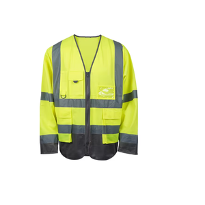 Gilet réfléchissant de sécurité routière personnalisable multicolore avec poches et fermeture éclair Construction Vêtements de sécurité réfléchissants - Product Image 5