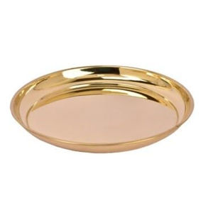 Diseño de lujo Latón Pooja Thali Set Hecho a mano Metal Latón Puja Thali Set Tradicional para Pooja Arti Artículos religiosos hindúes - Product Image 2