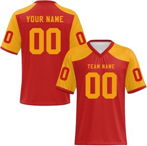High Quality Custom American Football Jerseys Quick Dry <b>Mesh</b> Polyester Heat Transfer Print Plus Size OEM Wholesale Teamwear - Product Image 6