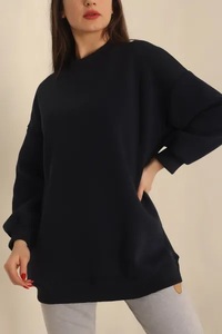 Sudadera elegante para mujer, jersey con hombros caídos, sudadera para mujer en diferentes estilos, sudadera con logotipo personalizado para mujer - Product Image 3