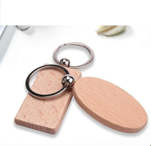 พวงกุญแจไม้อะคาเซียส่วนตัวพวงกุญแจไม้ว่างเปล่าพวงกุญแจไม้ - Product Image 1