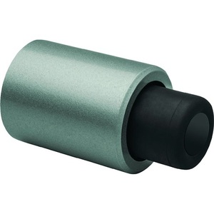 DENI Butée de porte en alliage léger laqué argenté, 110 mm, pare-draught - Product Image 1
