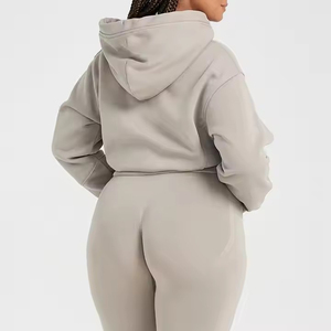 Sweat-shirt à capuche zippé pour femmes en gros, impression personnalisée, sweat-shirt à capuche entièrement zippé disponible en plusieurs couleurs, sweat-shirt à capuche zippé pour femmes - Product Image 3