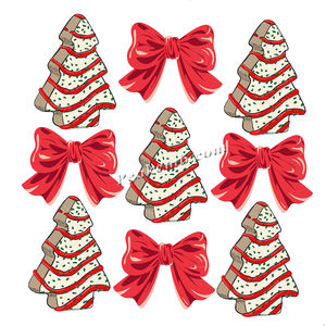 สติ๊กเกอร์รีดร้อนลายคริสต์มาสสำหรับเสื้อยืด แบบกันน้ำ ซักได้ ออกแบบเองได้ ขายดี - Product Image 4