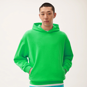 2025สเวตเตอร์สวมหัวแบบโอเวอร์ไซส์ผ้าฝ้ายสำหรับผู้ชายเสื้อผ้าแนวสตรีทเฮฟวี่เวตแขนยาวมีฮู้ดปักลายทรงหลวมใส่สบาย - Product Image 1