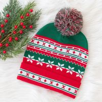 Gorros de Punto con Luces Navideñas al por Mayor, ODM, Nueva Tendencia, Promoción, Personalizados, para Hombre y Mujer, Ajustables, de Acrílico, para la Playa, Cálidos para el Invierno