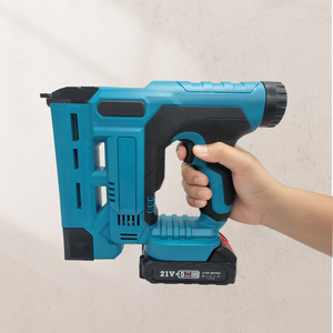 <span class=keywords><strong>Cloueur</strong></span> sans fil avec batterie lithium-ion - Pistolet à clous électrique rechargeable pour le travail du bois, le bricolage et la construction industrielle - Product Image 4