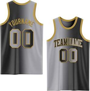 Conjuntos estampados de equipos de baloncesto americanos transpirables, camisetas deportivas ajustadas personalizadas para hombres y mujeres al por mayor - Product Image 1