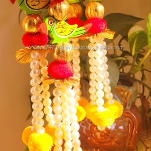 Vendedor superior nuevo lujo moderno Pampas hierba flores artificiales guirnaldas Boho decoración pared telón de fondo para fiestas función colgante - Product Image 1