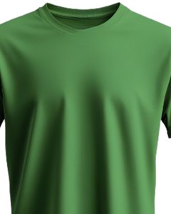 Camiseta verde lisa con cuello redondo para hombre, camiseta informal de manga corta cómoda de tela de algodón suave para uso diario y moda de verano - Product Image 5