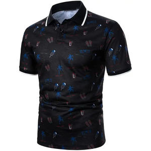 OEM <b>Men's</b> for Polo <b>Shirts</b> High Quality 100% Cotton Casual Wear Summer Print Pattern Made in Pakistan - Product Image 2