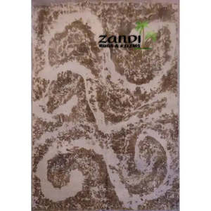 Tapis persan moderne noué à la main, unique en son genre, 12'3X8'11 - Product Image 1
