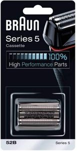 Braun 52B Series 5 Black/Silver Electric <b>Shaver</b> Replacement Foil & Cutter Cassette Cartridge Head - Product Image 3
