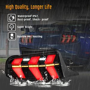 Luces Traseras LED VLAND para <span class=keywords><strong>Ford</strong></span> <span class=keywords><strong>Mustang</strong></span> 2010-2012 de 5ª Generación con Intermitentes de 7 Modos - Product Image 5