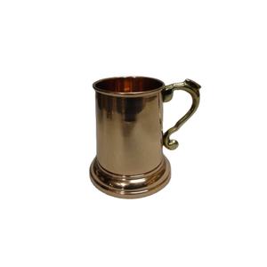 แก้วทองแดงบริสุทธิ์มีด้ามจับทองเหลือง,แก้วทองแดงคุณภาพสูงดีไซน์เนอร์ทองแดงบริสุทธิ์พร้อมเคลือบแล็กเกอร์เคลือบอาหาร - Product Image 1