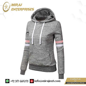 Jersey de manga larga a rayas para mujer, sudaderas con capucha de lavado ácido 3D con bolsillos, sudaderas con capucha a granel para mujer - Product Image 6