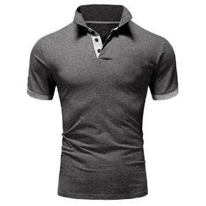 OEM al por mayor 100% de algodón para hombre para Polos logotipo bordado personalizado de manga corta de gran tamaño Golf patrón sólido de longitud larga - Product Image 5