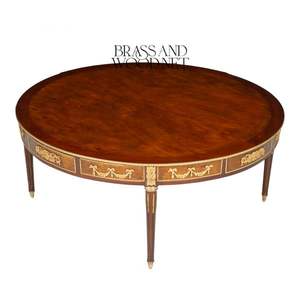 Juego de Mesa de Centro y Mesa Auxiliar Redondas de Madera de Lujo - Product Image 2