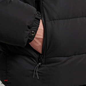 Venta caliente nuevo diseño de invierno impermeable lona Stand Collar frente Logo moda cremallera completa Streetwear chaqueta hecha en Pakistán - Product Image 4
