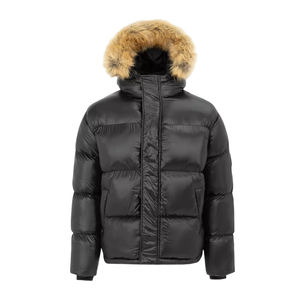 Chaqueta Acolchada de Lana Casual de Alta Calidad, Resistente al Viento y al Agua, Gruesa y Cálida, Personalizable al por Mayor con Logotipo Frontal para Invierno - Product Image 1