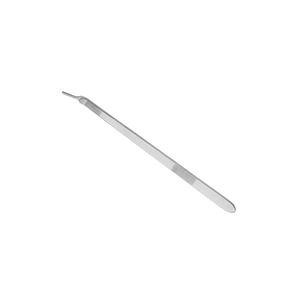 Poignée de scalpel professionnelle 250 mm 9.34 "25 coudée No 3 non stérile réutilisable métal acier BP poignée porte-lames - Product Image 1