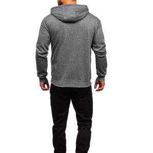Chándales de hombre de diseño personalizado OEM de corte regular, ropa deportiva, sudaderas con capucha y pantalones de chándal con cremallera de forro polar de algodón, conjuntos de 2 piezas - Product Image 5