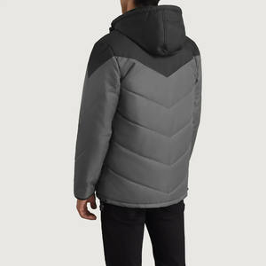 Veste d'hiver matelassée imperméable pour homme avec col montant, style streetwear, manteau d'extérieur personnalisable - Product Image 3