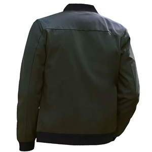 Chaquetas Bomber de lona para hombre de alta calidad con cuello levantado y mangas completas de secado rápido estilo informal con estampado de logotipo personalizado - Product Image 6