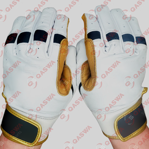 Nouvelle arrivée dernière conception personnalisée 100% cuir véritable antidérapant respirant réglable Wrap manchette Baseball gants de frappe - Product Image 4
