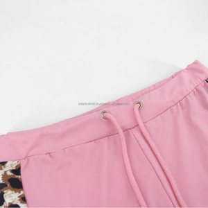 Conjunto Deportivo de Dos Piezas para Mujer, Otoño, Felpa, Sudadera con Cuello Redondo y Parches de Leopardo, Pantalones Largos, Ropa Deportiva a la Moda, OEM - Product Image 6